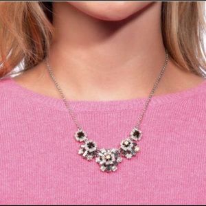 Kate Spade Space Age Floral Silver Necklace